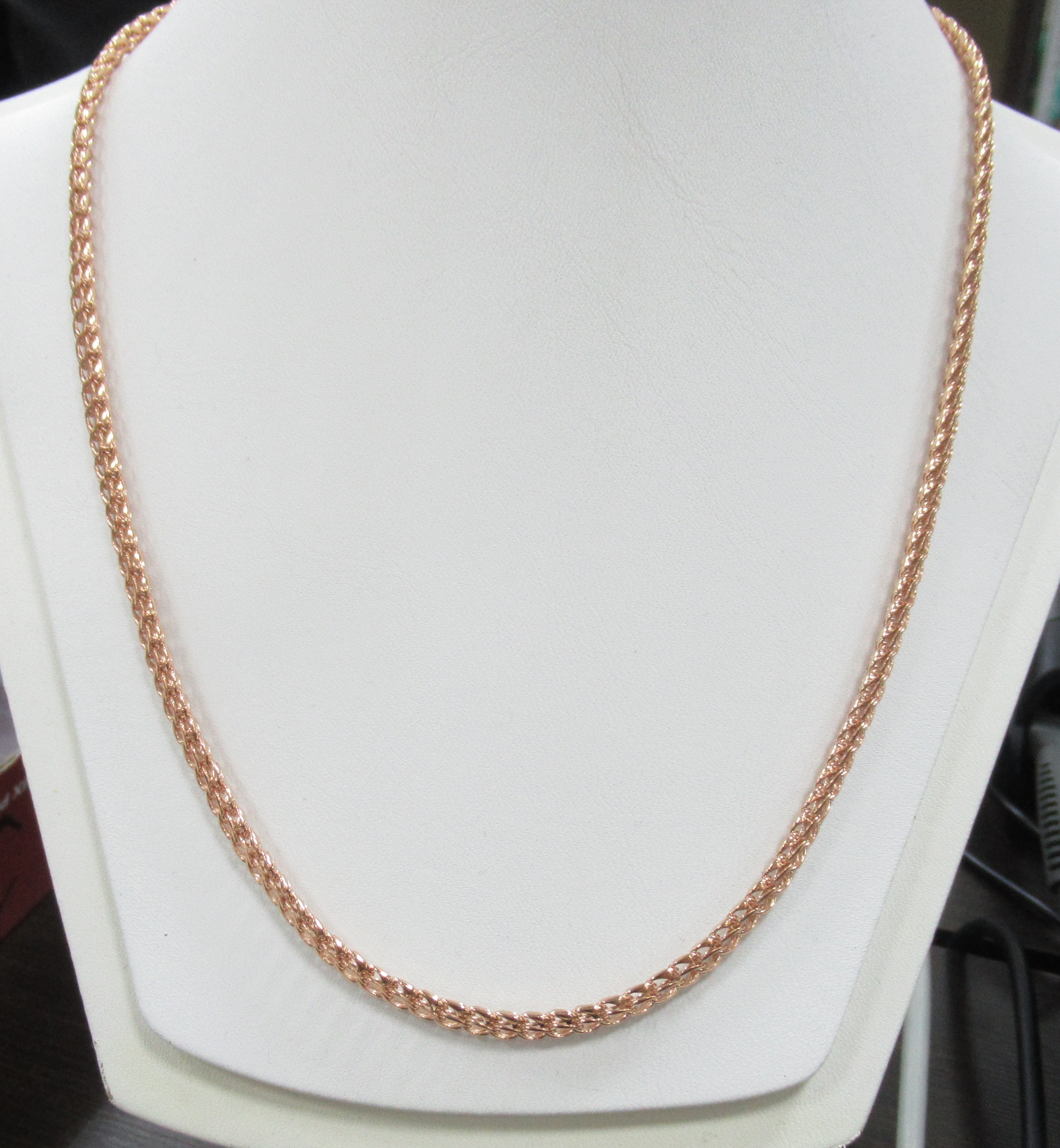 Серебряная цепь плетение "Питон"